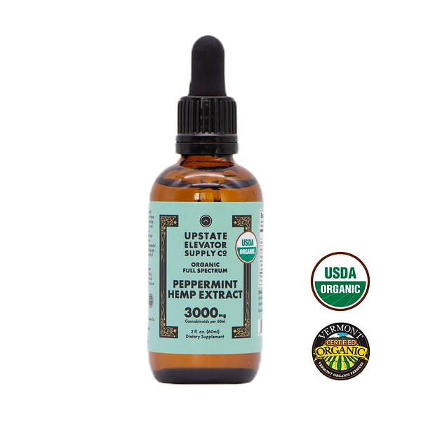 3000mg Peppermint Hemp extract front